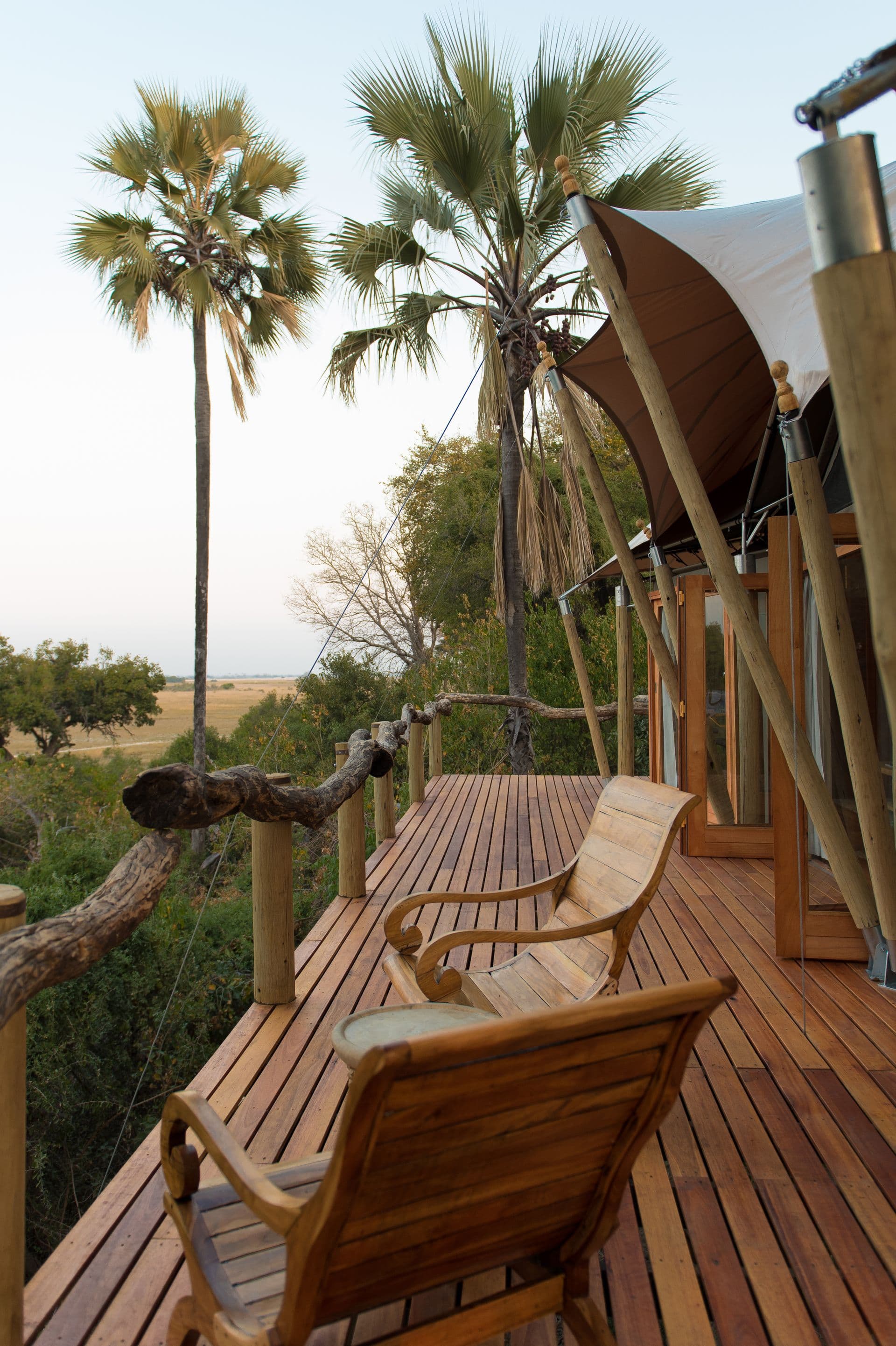 Lodge deck looking out over the plains